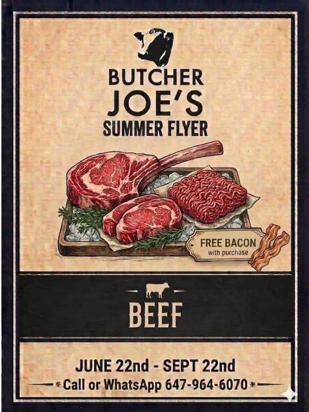 Butcher Joe's Summer 2026 Beef flyer
